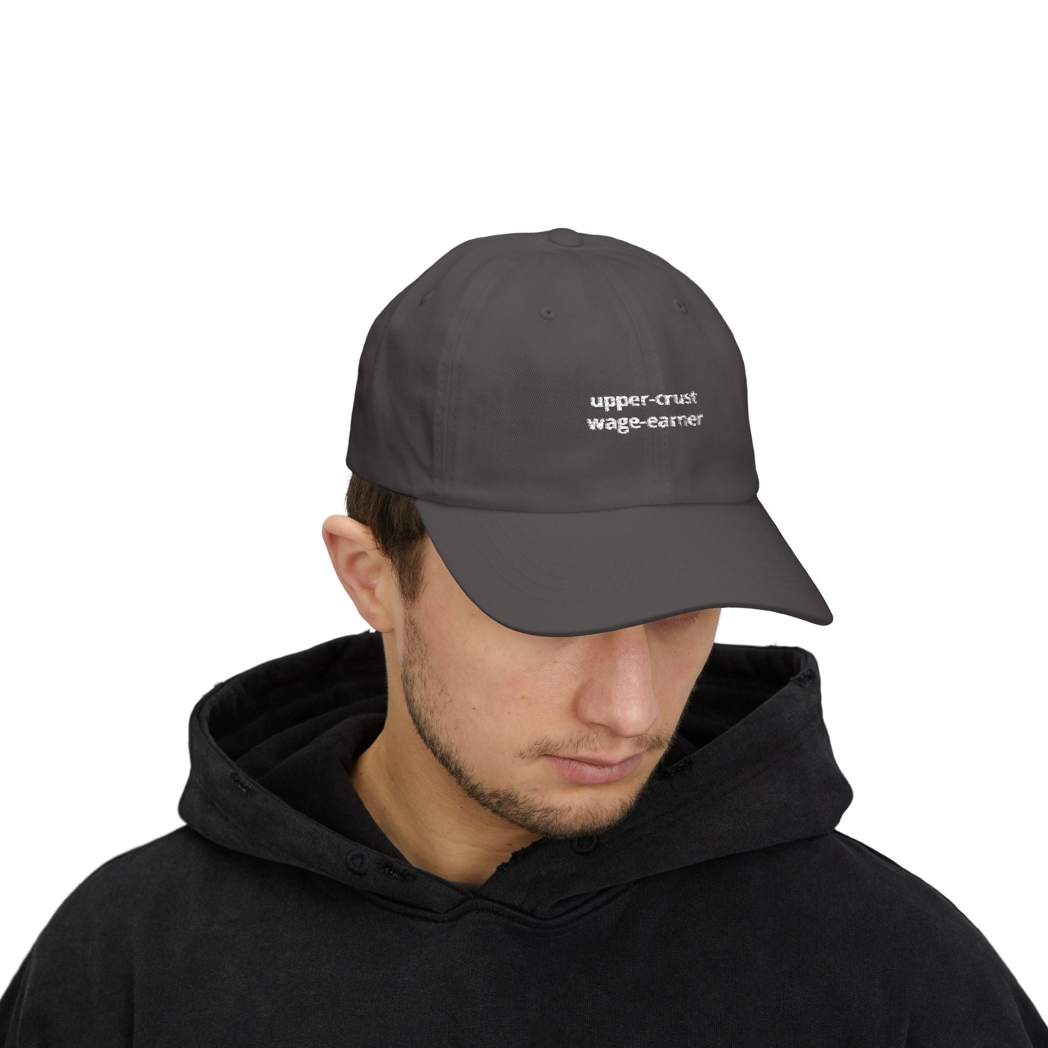 upper-crust wage-earner dad cap | embroidered hat