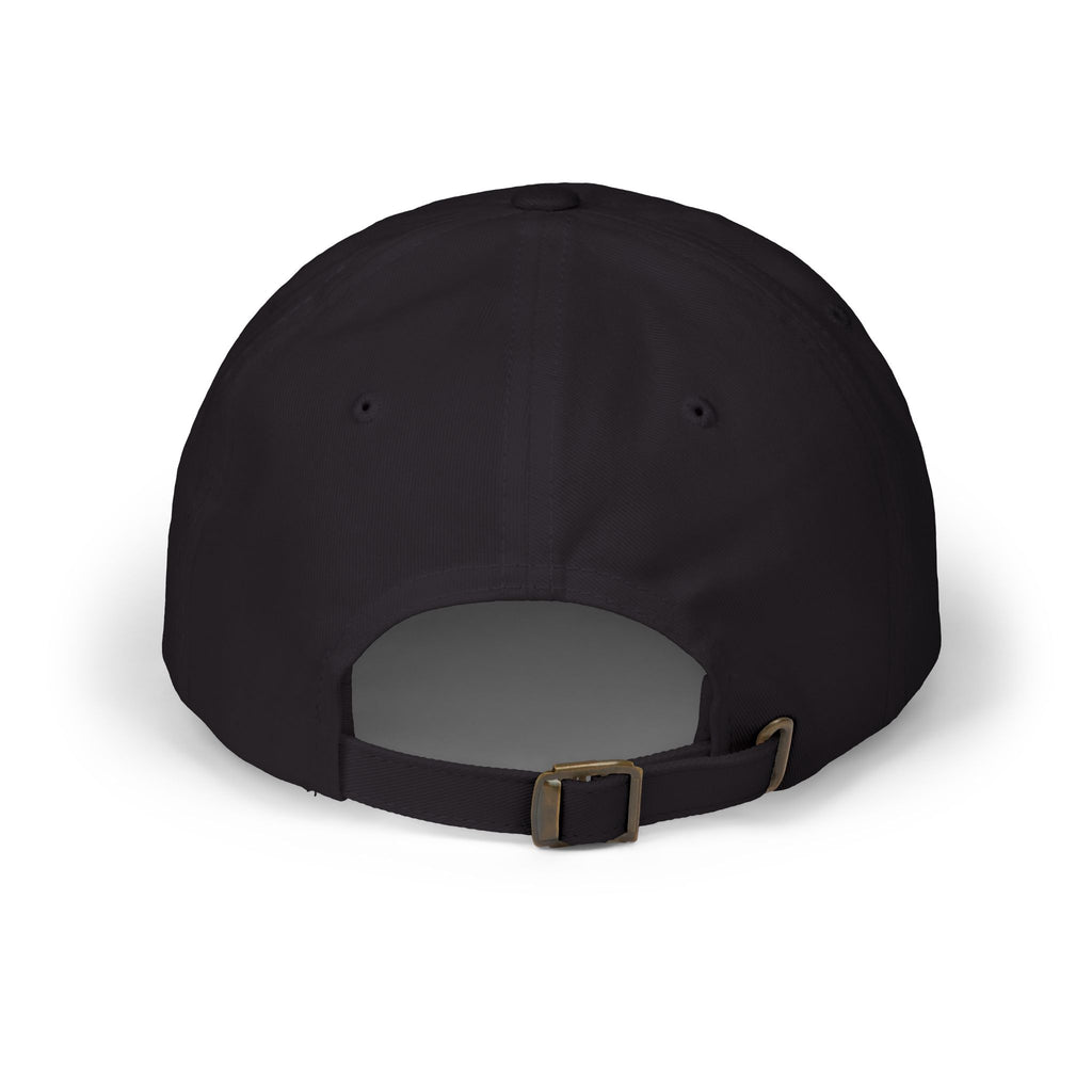 ritzy thug Classic Dad Cap | minimalist embroidered text, white baseball hat