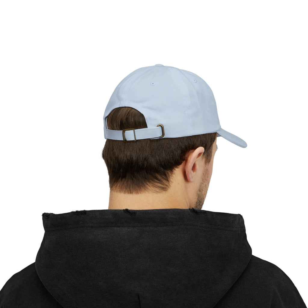 masc. discreet DRAMA LLAMA Dad Cap | Embroidered White Baseball Hat