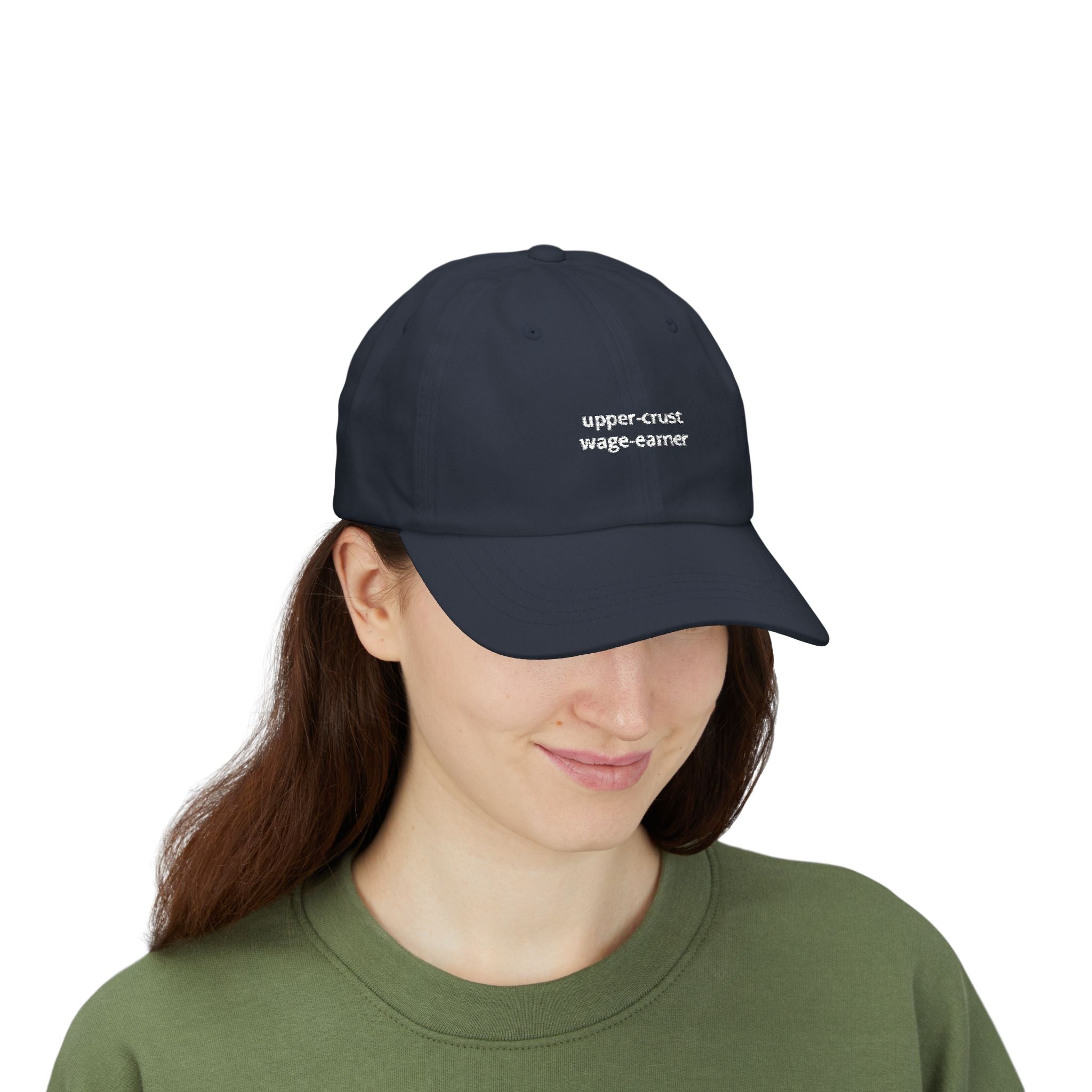 upper-crust wage-earner dad cap | embroidered hat