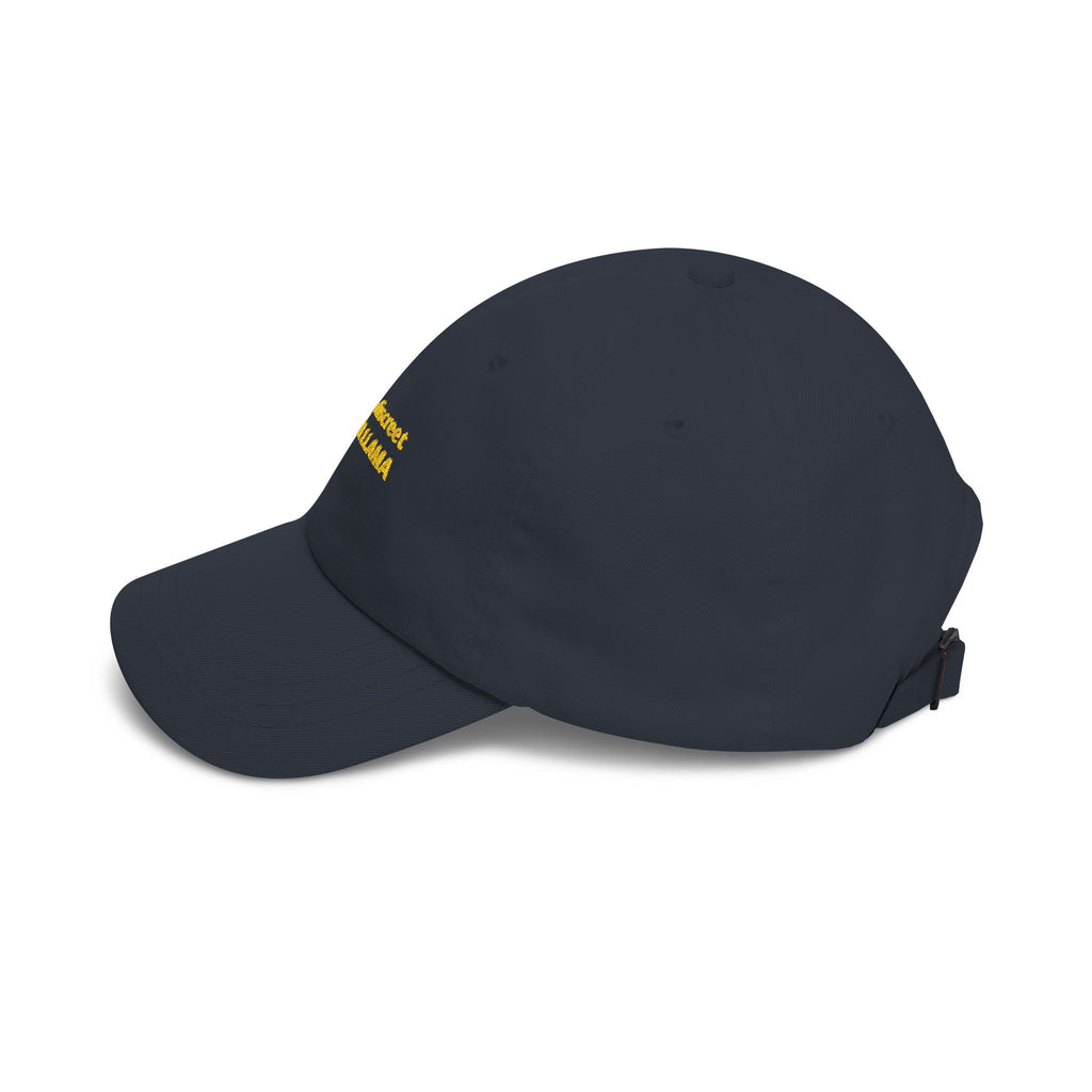 masc. discreet DRAMA LLAMA Dad Cap | Embroidered White Baseball Hat