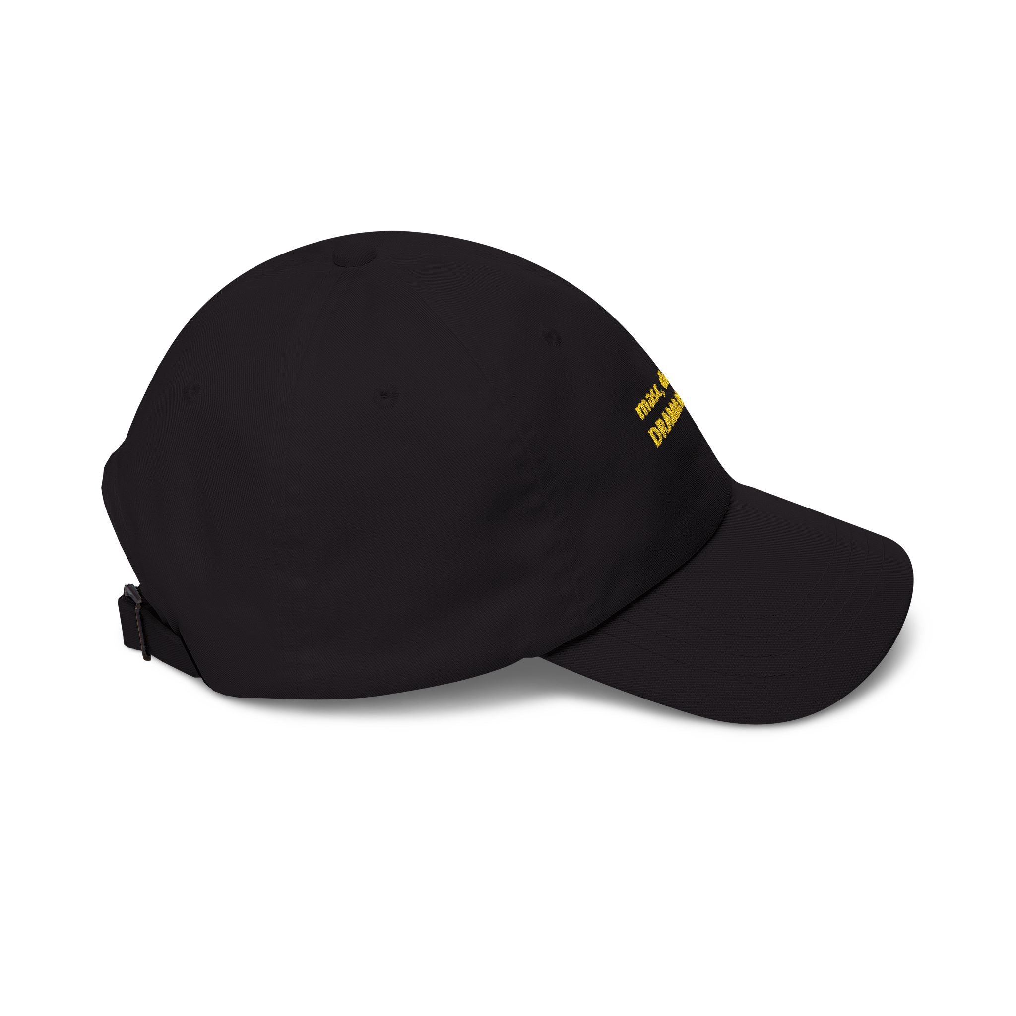 masc. discreet DRAMA LLAMA Dad Cap | Embroidered White Baseball Hat