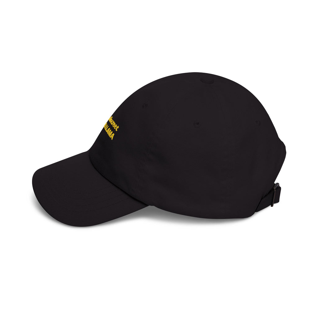 masc. discreet DRAMA LLAMA Dad Cap | Embroidered White Baseball Hat
