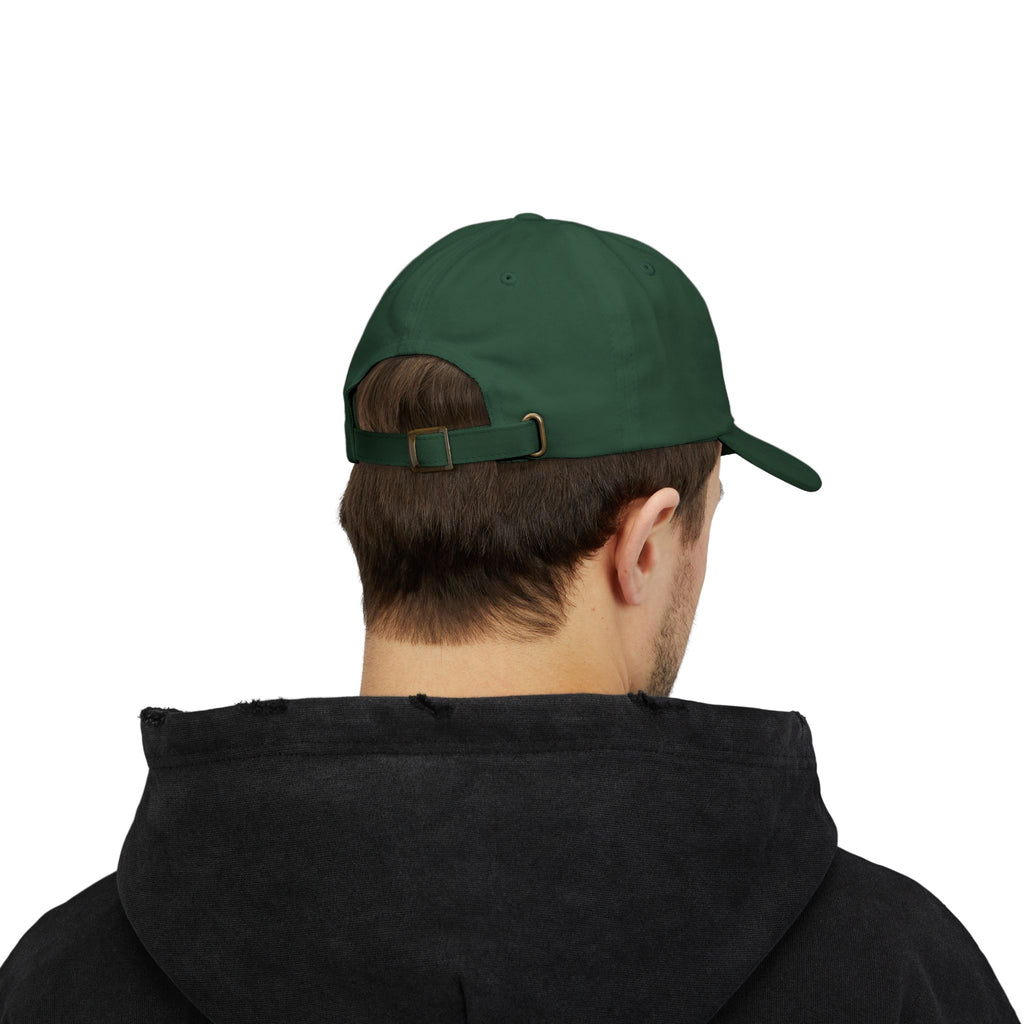 masc. discreet DRAMA LLAMA Dad Cap | Embroidered White Baseball Hat