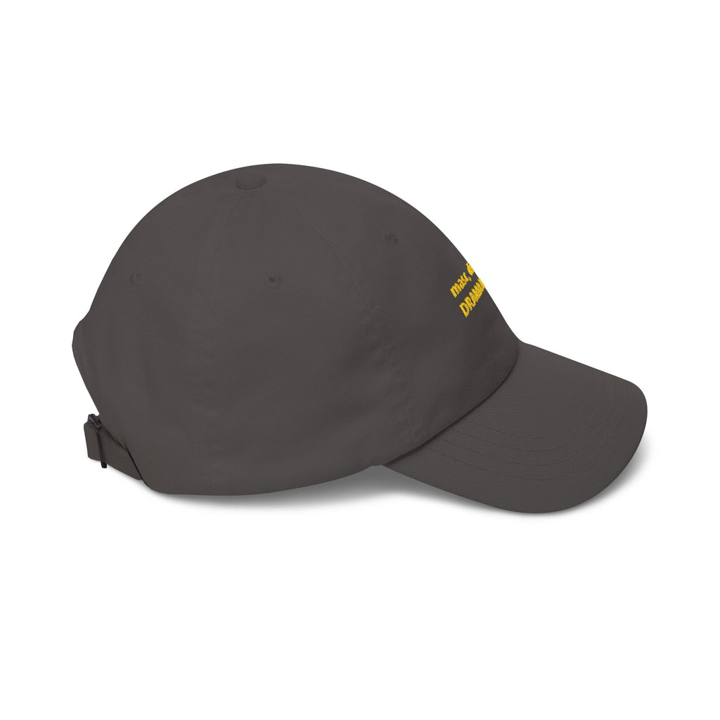 masc. discreet DRAMA LLAMA Dad Cap | Embroidered White Baseball Hat