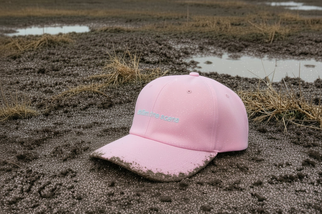not into the scene Dad Cap | Minimal Embroidered Text Hat